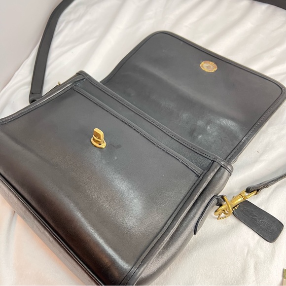Coach Black Leather Crossbody Bag - Picture 6 of 11